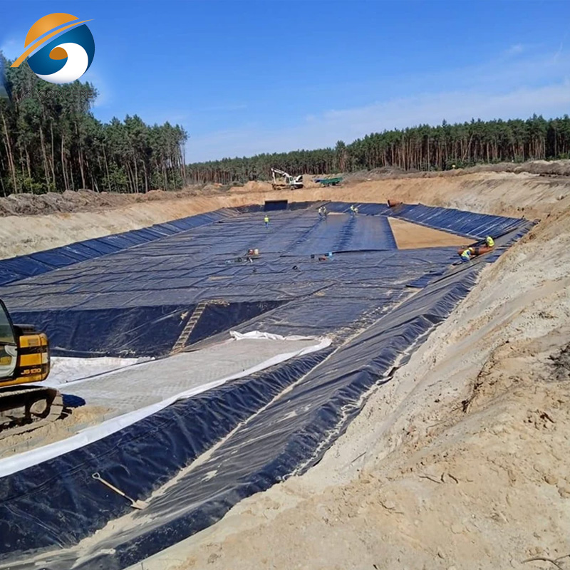 Контрольный слой грунта HDPE геомембрана удерживающая подкладка