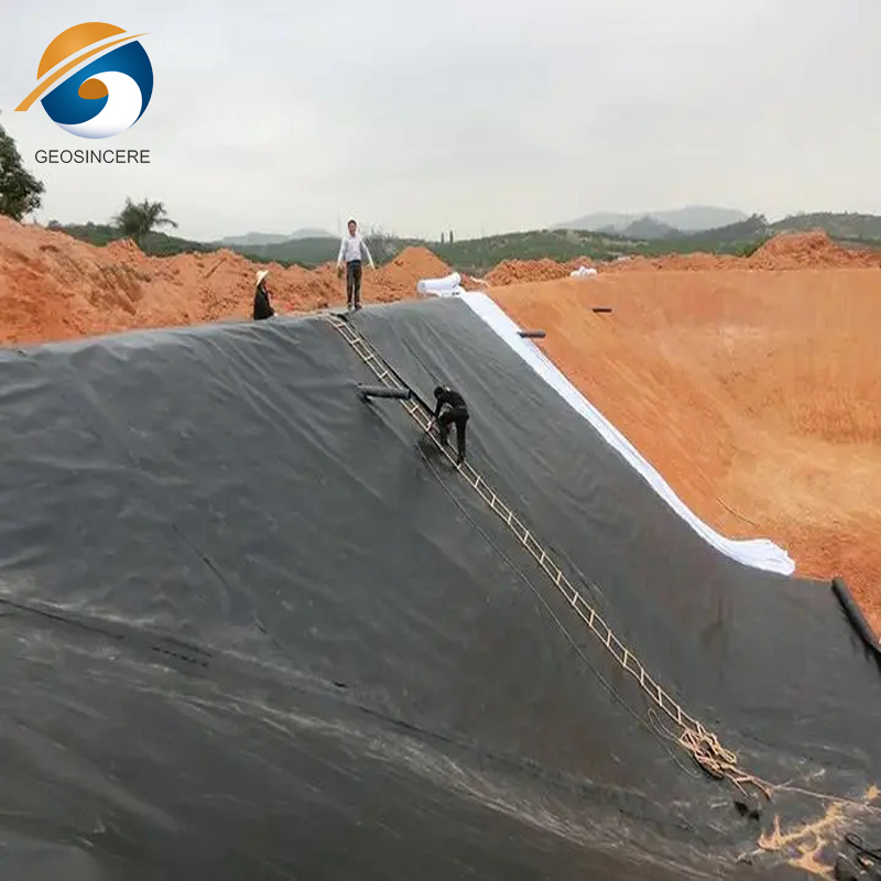 Кучное выщелачивание HDPE геомембрана горнодобывающая подкладка