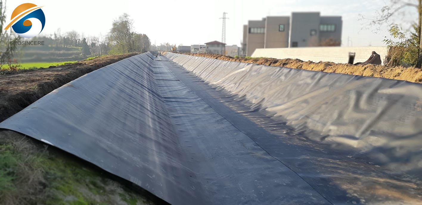 60 мил HDPE пленка непроницаемая геомембрана