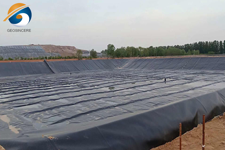 геомембрана HDPE 1.5 мм футеровка плотины